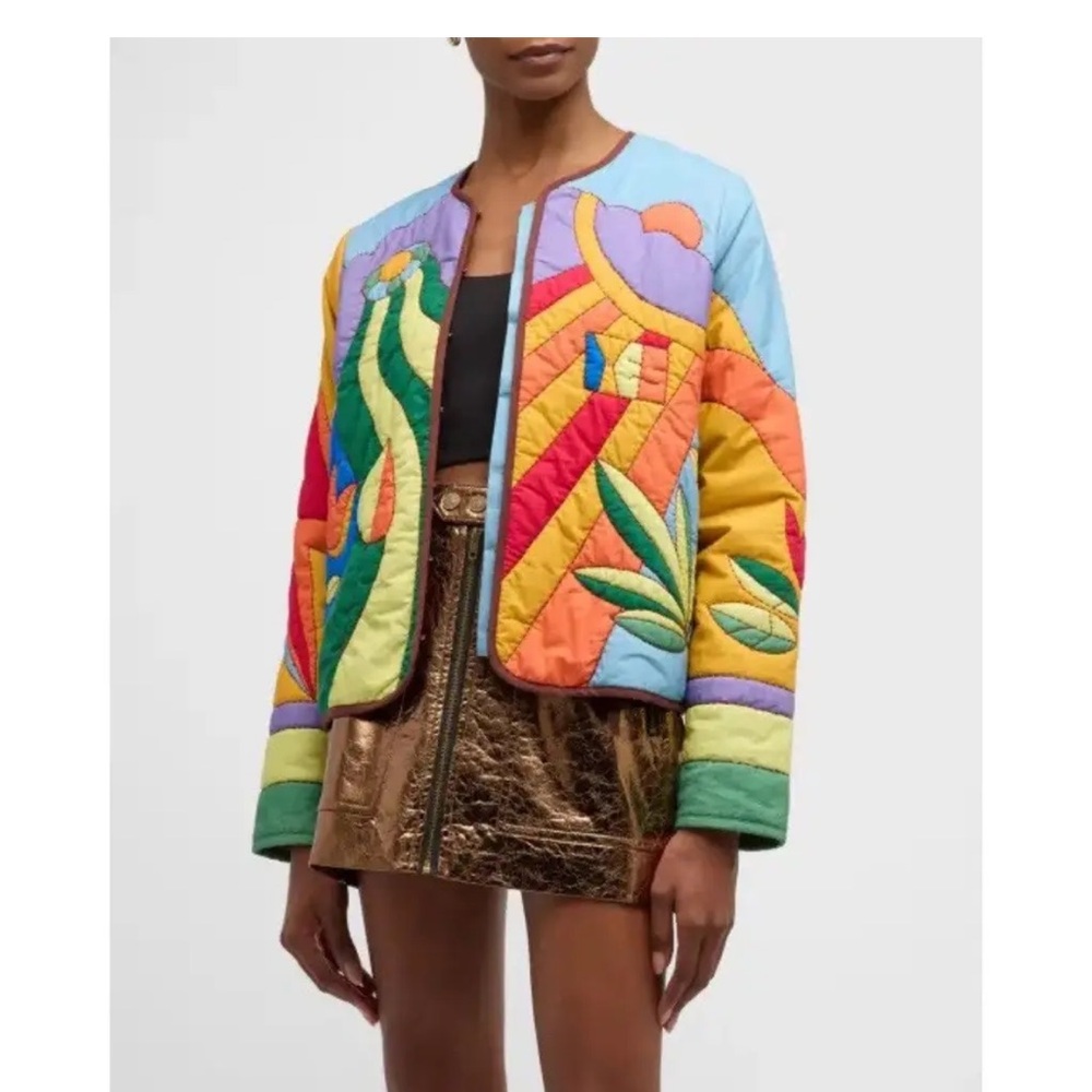 Colorful Women's quilted jacket by Mother